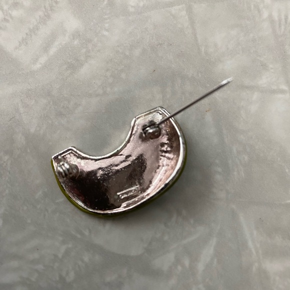 Monet Rhinestone and Enamel Pin - Picture 6 of 7